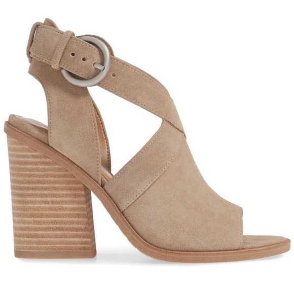 Marc Fisher tan suede high heel brand new size 8.5 - Picture 3 of 6